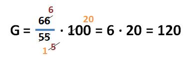 Formel zur Berechnung des Grundwertes - Beispielaufgabe