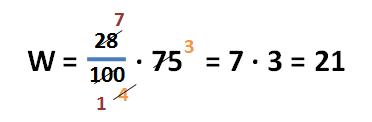 Formel zur Berechnung des Prozentwertes - Beispielaufgabe
